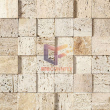 Cream Travertine Natural Stone Mosaic (CFS802)